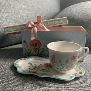 Lightahead Tea/Coffee Cup and Snack Saucer Set